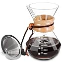 Coffee Pour Over 27.1oz 800ml High Borosilicate Glass Pour Over