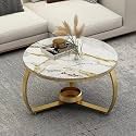 Coffee Table Side Table MDF Metal with