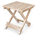 Coffee Table in Solid Wood,Foldable,Picknic Table18x18x18" White wash