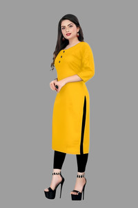 Coft Women Solid A-line Kurta