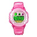 cofuo Kids Digital Sport Watch for Boys Girls, Kid Waterproof Electronic Multi Function Casual Outdoor Watches, 7 Colorful LED Luminous Alarm Stopwatch Wristwatch