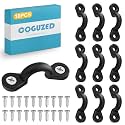 CoguZed 10Pcs Kayak Rigging Kit - Nylon Bungee Deck Loops with Eye Hooks, U Hooks, Boat & Kayak Deck Tie Down Kit
