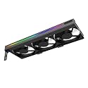 COHEALI Argb 5v Silent Graphic Card Cooler with 3-pin Connector Small PC Gpu Fan Cooler for Desktop Computers RGB Cooling Fan for Graphics Card Airflow Video Cooling Accessory