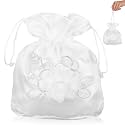 COHEALI Bridal Satin Bride Handbag with Drawstring Wedding Gift Bag for Bridesmaid Wedding Favors Storage Pouch for Small Items 8.85 X 8.66 in
