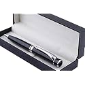 COI Black Full Pen Set with Blue Ink and Executive Use Roller Point Pen. (Nature Black)