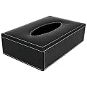 COI Black Tissue Box Holder | Desk Office Home Table Organizer