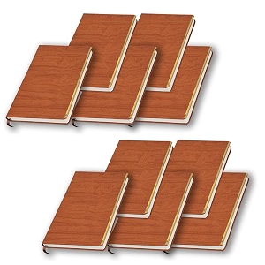 coi brown unique stylish faux leather documents holder organiser vintage professional office business diary planner for man and woman set of 10