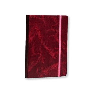 coi classic notebook ruled - 130mm x 210mm - 240 pages red
