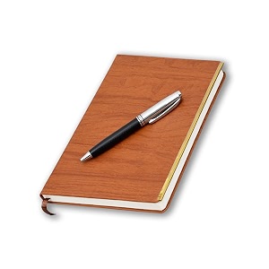 coi organizer a5 brownstylish faux leather table planner new year diary notepad for writing for students and teachers with pen