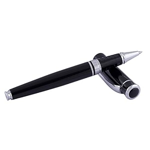 coi black full matte pen set with blue ink and executive use ball point pen black