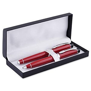 coi red pen designer premium collection set of 2 gift for working men and women with box