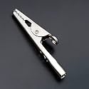 Coideal 100 Pcs Metal Alligator Clips 2 Inch, 51mm Electrical Steel Crocodile Clips Spring Clamps Silver Tone Nickel Plated