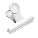 Coideal 12 Pack Large White Bulldog ClipsMetal