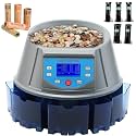 Coin Counter with LCD Dual-Display, Coin Sorter 300 Coins/min