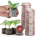 Coir Seed Germination Kit 45MM | Coco Peat Pellets for Seedling Trays | Organic Seed Starter Plugs | Fast Germination & Healthy Root Development (25 pcs)
