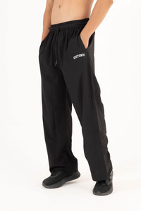 COITONIC Printed Men Black Track Pants