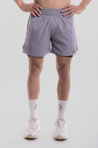 COITONIC Solid Men Grey Sports Shorts