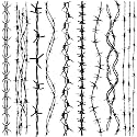 COKTAK 9 Sheets Halloween Barb Wire Tattoos Temporary, Fake Arm Tattoos Barbwire Sticker For Women Men Adults, Prison Barbed Wire Temporary Tattoos Costume Halloween Makeup Kit Party Rave Accessories