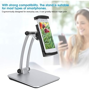 coku tablet stand for desk foldable 360 rotating tablet stand super stable amp portable ipad tablet holder for office kitchen compatible with 434-1334 for all tablets black