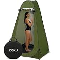 Coku Privacy Shower Tent, Pop-up Portable Camping Tent, Outdoor Toilet Changing Dressing Room, Instant Privacy Shelter for Picnic Waterproof Bathroom