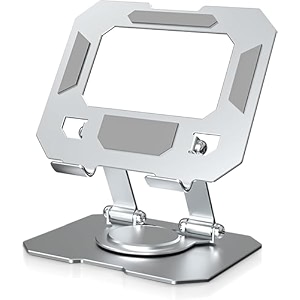 coku tablet stand for desk foldable 360 rotating tablet stand super stable amp portable ipad tablet holder for office kitchen compatible with 434-1334 for all tablets white
