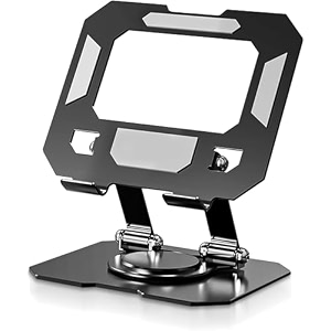 coku tablet stand for desk foldable 360 rotating tablet stand super stable amp portable ipad tablet holder for office kitchen compatible with 434-1334 for all tablets black
