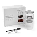 Cold Brew Coffee Maker Wide Opening Mouth Cold Brew Coffee Maker with Strainer Easy to Clean Glass Pitcher with Lid for Home Baristas, Office, Apartment