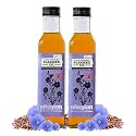 oRegion Cold Pressed Wood Pressed Flaxseed Oil (250 ml (Pack of 2)) | Kachi Ghani Alsi Ka Tel | Omega-3 Rich | Organic | Unadulterated | Multipurpose | Preservative Free | Glass Bottle