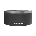 Coldest Dog Bowl - Anti Rust Metal, Non Slip, 3 Layers Insulated Stainless Steel Dog Bowls - Spill Proof &amp; Heavy Duty - Water Bowl for Dogs, Cats &amp; Pets, Dish Washer Safe (200 oz, Stealth Black)