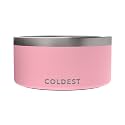 Coldest Dog Bowl - Anti Rust Metal, Non Slip, 3 Layers Insulated Stainless Steel Dog Bowls - Spill Proof &amp; Heavy Duty - Water Bowl for Dogs, Cats &amp; Pets, Dish Washer Safe (200 oz, Cotton Candy Pink)