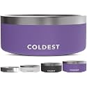 Coldest Dog Bowl, Insulated Stainless Steel Bowl (Galaxy Purple, 100 oz)