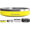 Coldest Dog Bowl, Insulated Stainless Steel Bowl (Solar Yellow, 21 oz)