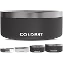 Coldest Dog Bowl, Insulated Stainless Steel Bowl (Stealth Black, 100 oz)