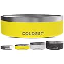 Coldest Dog Bowl, Insulated Stainless Steel Bowl (Solar Yellow, 42 oz)
