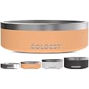 Coldest Dog Bowl, Insulated Stainless Steel Bowl (Sahara Peach, 42 oz)