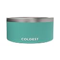 Coldest Dog Bowl, Insulated Stainless Steel Bowl (Terraform Green, 200 oz)