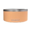 Coldest Dog Bowl, Insulated Stainless Steel Bowl (Sahara Peach, 200 oz)