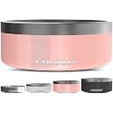 Coldest Dog Bowl, Insulated Stainless Steel Bowl (Forever Pink Glitter, 64 oz)