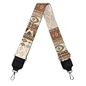 Coldinair Native American Purse Straps Replacement Ethnic Geometric Wide Crossbody Bag Straps,Wide Shoulder Strap Adjustable Guitar Strap for Purse