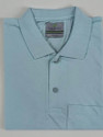 Coldplay Solid Men Polo Neck Blue T-Shirt