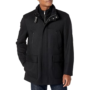 Cole Haan Mens Italian Twill Carcoat Jacket