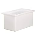 Cole-Parmer Rectangular Tank with Cover, PP; 25 Gallon, 24" L x 8" W x 30" H
