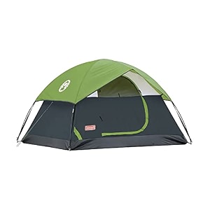 coleman polyester sundome 4 person camping dome tent with spacious waterproof room amp superior air ventilation5-10 minutes easy setup get free 2 coleman byot nighout event passes green