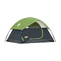 Coleman Polyester Sundome 6 Person Camping Dome Tent with Spacious Waterproof Room & Superior Air Ventilation,5-10 Minutes Easy Setup,multicolour