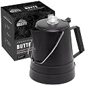 COLETTI Butte Coffee Percolator Camping — Percolator Coffee Pot, NO Aluminum or Plastic [Black-14 Cup]