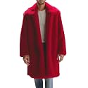 Colf Men's Winter Fluffy Lapel Faux Fur Coat Jacket