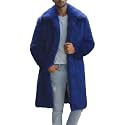 Colf Men's Winter Fluffy Lapel Faux Fur Coat Jacket