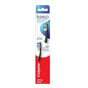colgate keep deep clean refill pack - soft 2 toothbrush heads