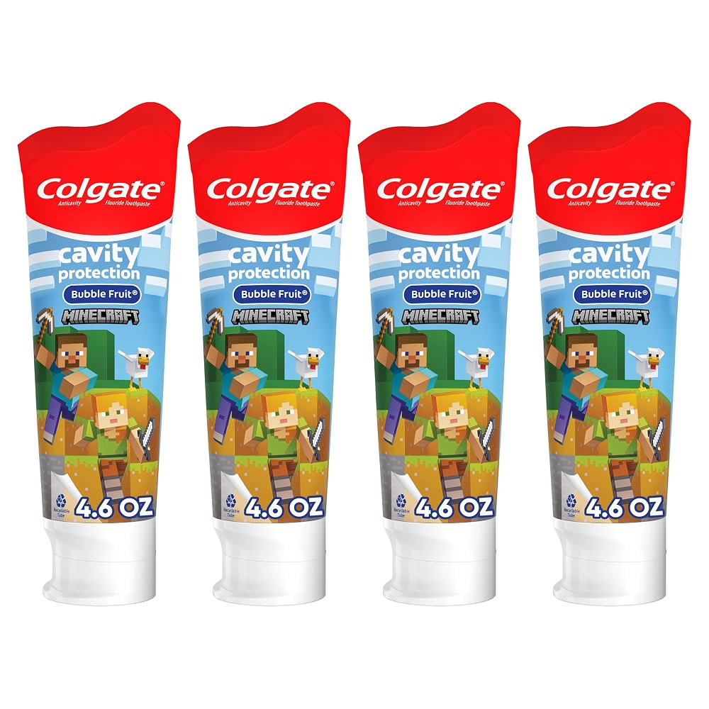 Colgate Minecraft Kids Toothpaste with Fluoride, Minecraft Toothpaste ...