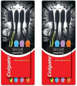 Colgate Slim Soft Charcoal Combo Packs Extra Soft Toothbrush (Pack of 8)